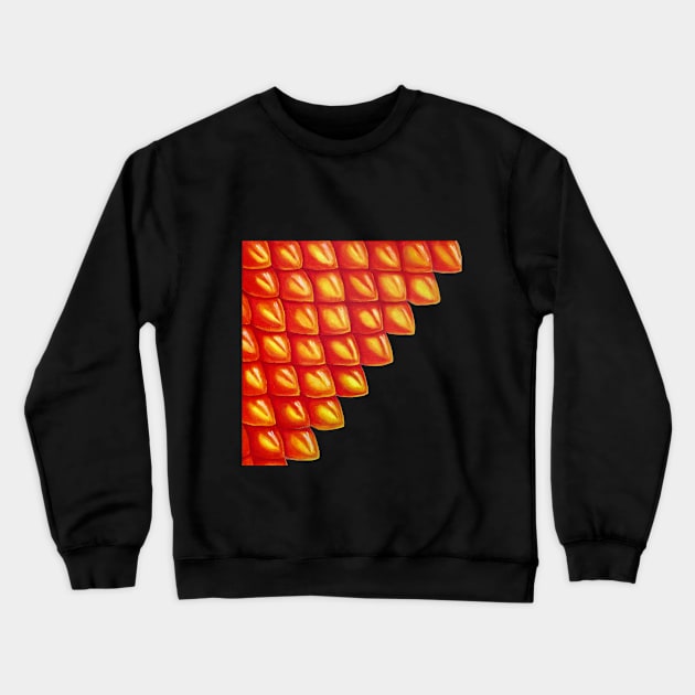 Flaming dragon scale Crewneck Sweatshirt by LeonOla